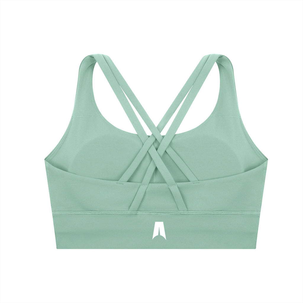Strappy Criss-Cross Sports Bra for Women - Support Yoga & Gym Activewear - Amenos sports bra