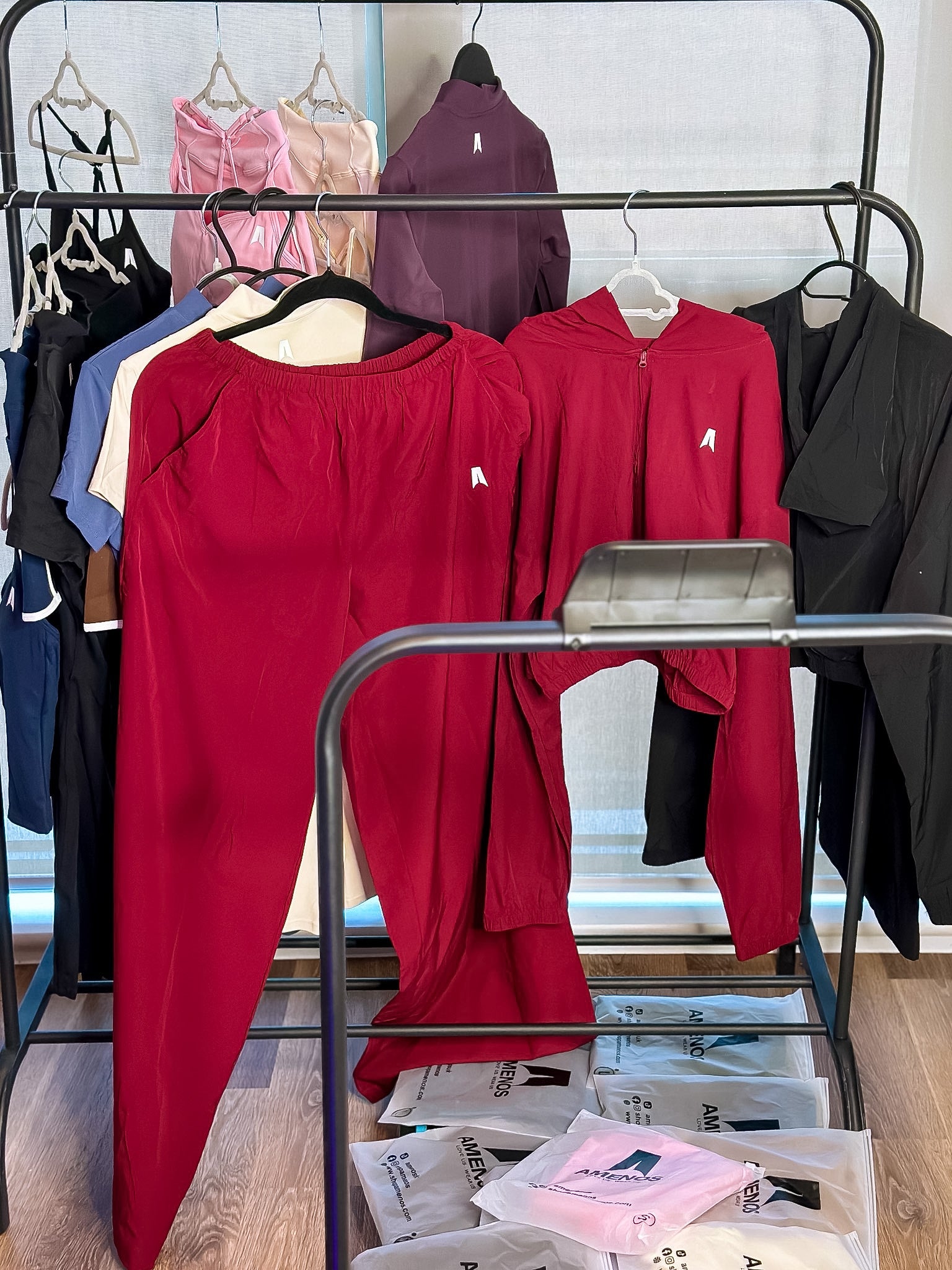 Women's 2-Piece Long Sleeve Crop Top & Wide Leg Pants Lounge Set