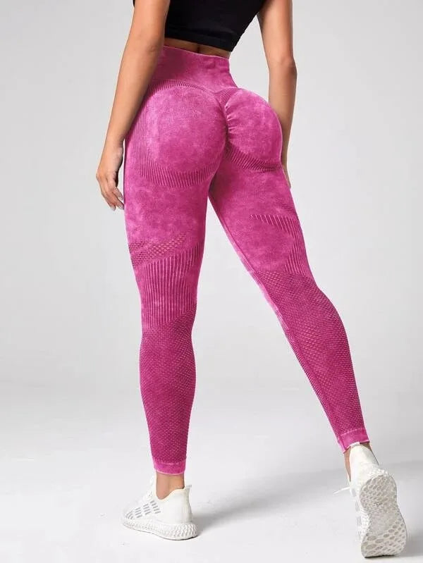Women’s High Waist Seamless Yoga Leggings – Quick Dry Butt Lifting Gym Running Tights, Slim Fit Workout Pants