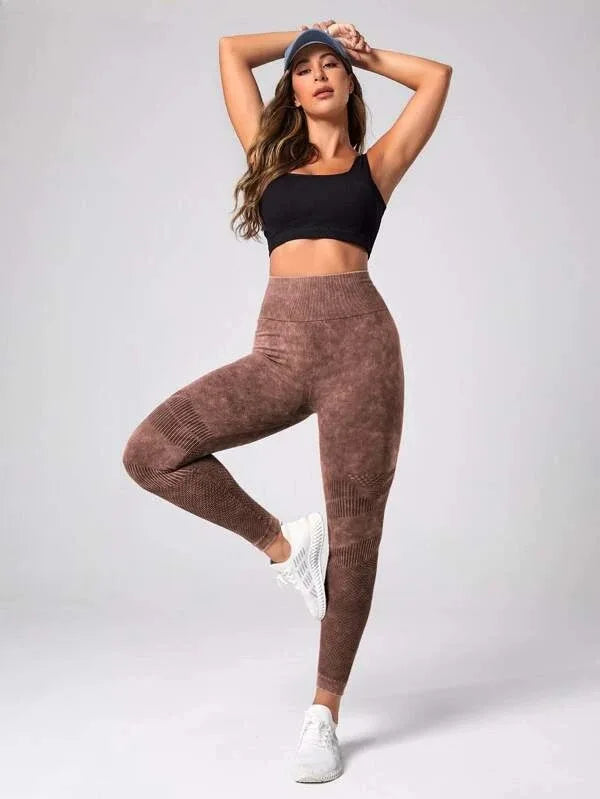 Women’s High Waist Seamless Yoga Leggings – Quick Dry Butt Lifting Gym Running Tights, Slim Fit Workout Pants