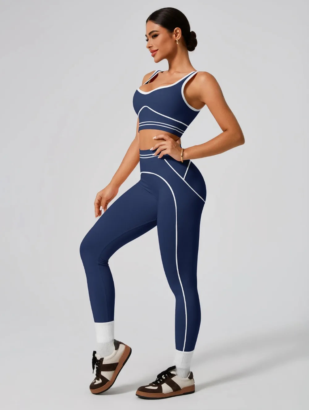 Women's Seamless Yoga Set - Sports Bra & High Waist Leggings Activewear