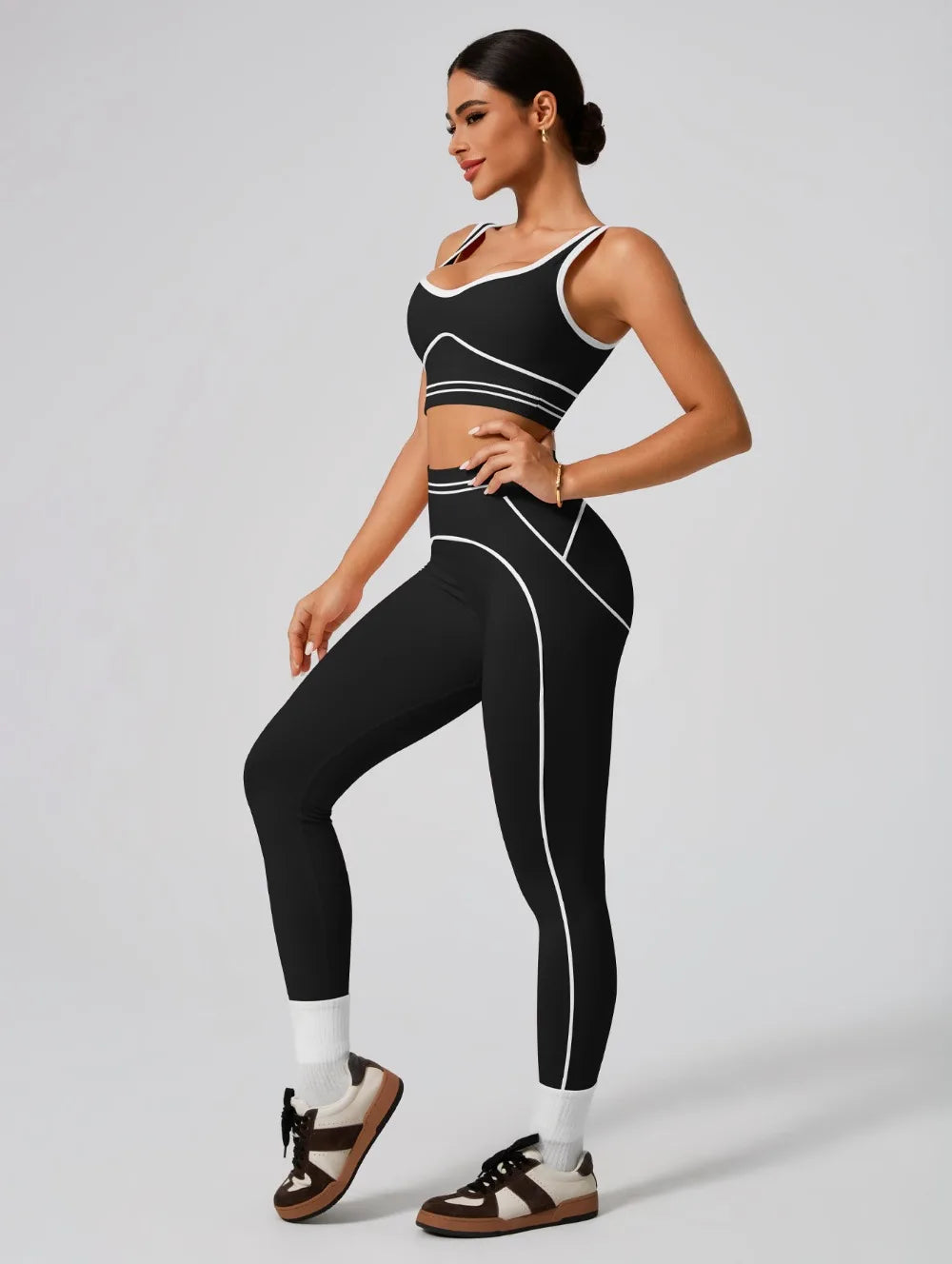 Women's Seamless Yoga Set - Sports Bra & High Waist Leggings Activewear