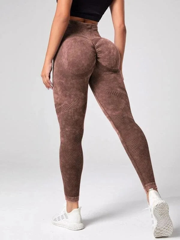 Women’s High Waist Seamless Yoga Leggings – Quick Dry Butt Lifting Gym Running Tights, Slim Fit Workout Pants