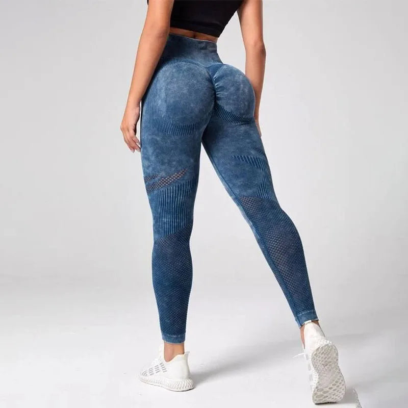 Women’s High Waist Seamless Yoga Leggings – Quick Dry Butt Lifting Gym Running Tights, Slim Fit Workout Pants
