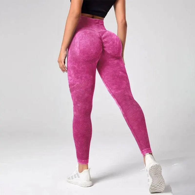 Women’s High Waist Seamless Yoga Leggings – Quick Dry Butt Lifting Gym Running Tights, Slim Fit Workout Pants