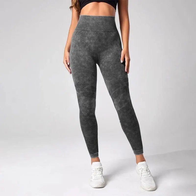 Women’s High Waist Seamless Yoga Leggings – Quick Dry Butt Lifting Gym Running Tights, Slim Fit Workout Pants