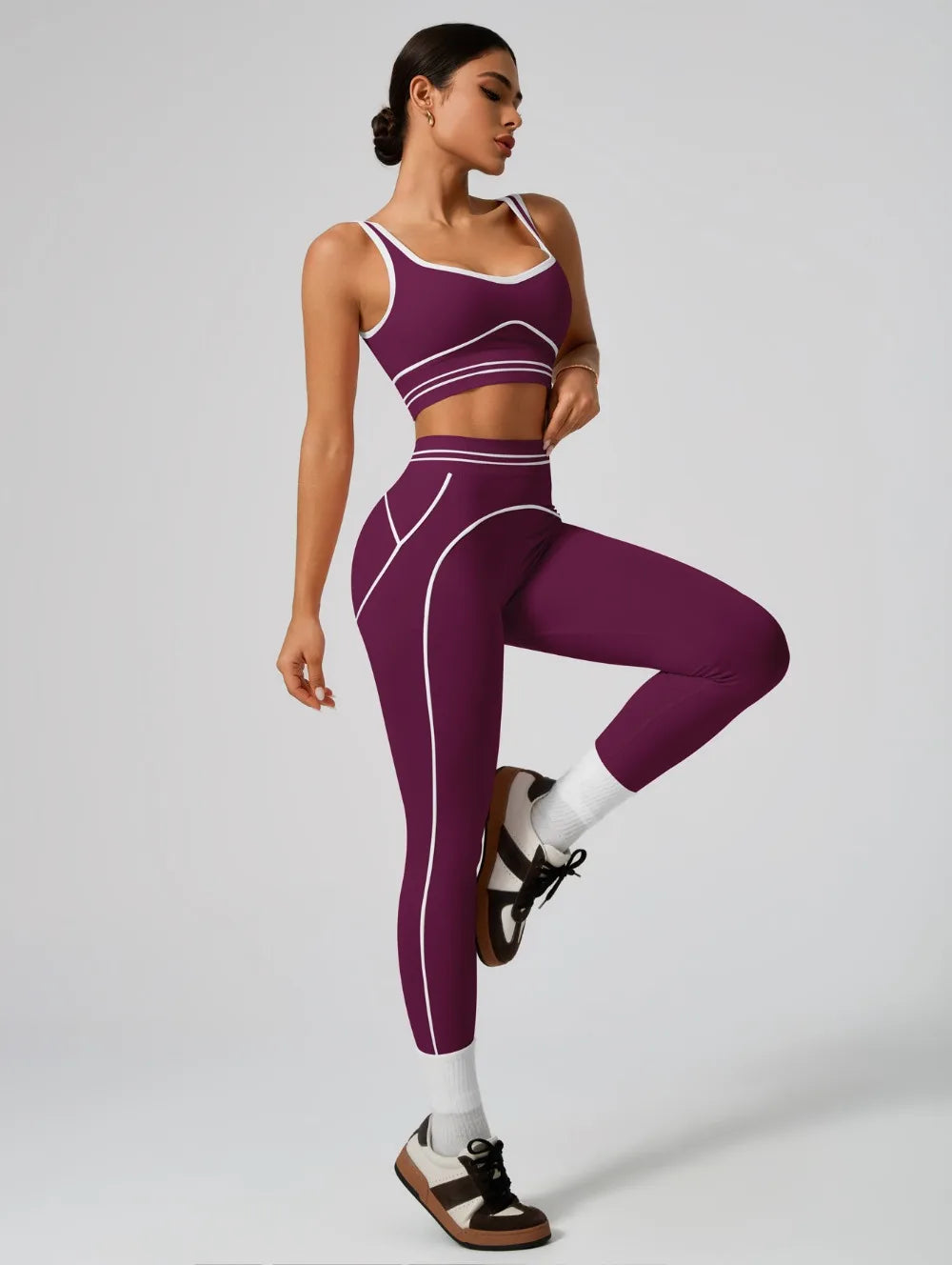 Women's Seamless Yoga Set - Sports Bra & High Waist Leggings Activewear
