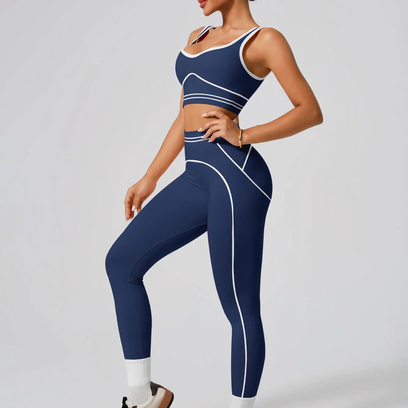 Women's Seamless Yoga Set - Sports Bra & High Waist Leggings Activewear