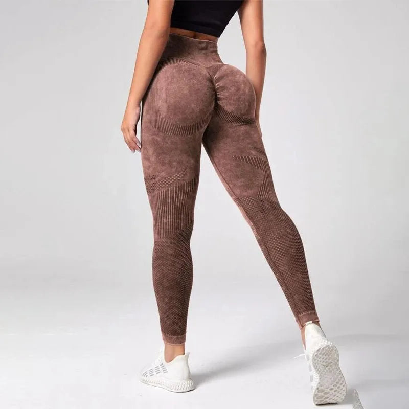 Women’s High Waist Seamless Yoga Leggings – Quick Dry Butt Lifting Gym Running Tights, Slim Fit Workout Pants