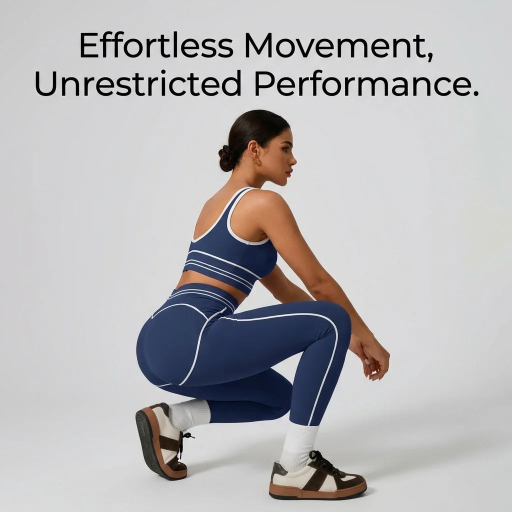 Women's Seamless Yoga Set - Sports Bra & High Waist Leggings Activewear