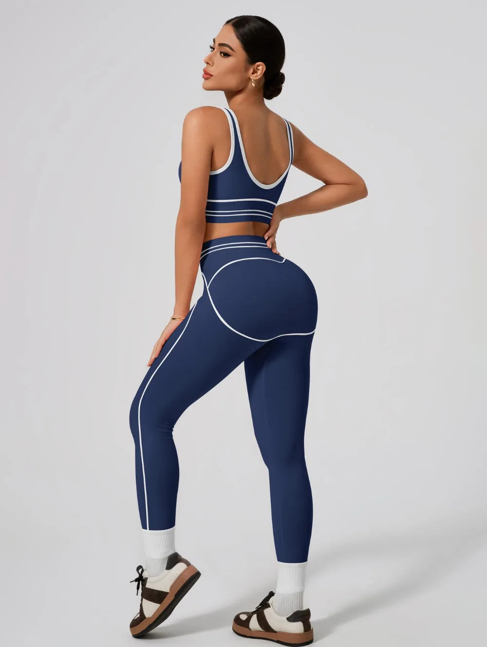 Women's Seamless Yoga Set - Sports Bra & High Waist Leggings Activewear