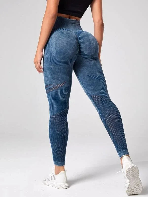 Women’s High Waist Seamless Yoga Leggings – Quick Dry Butt Lifting Gym Running Tights, Slim Fit Workout Pants