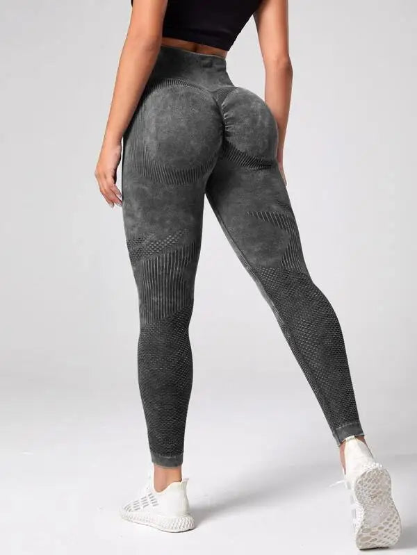 Women’s High Waist Seamless Yoga Leggings – Quick Dry Butt Lifting Gym Running Tights, Slim Fit Workout Pants