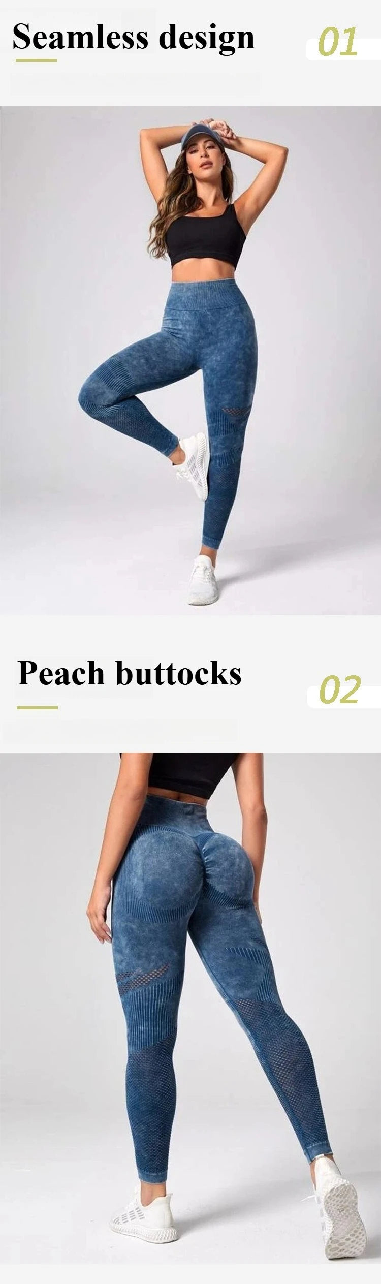 Women’s High Waist Seamless Yoga Leggings – Quick Dry Butt Lifting Gym Running Tights, Slim Fit Workout Pants