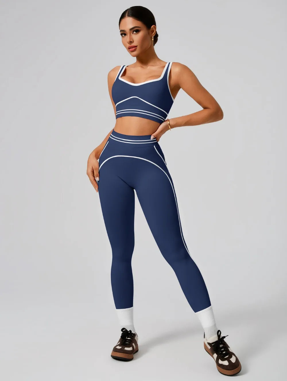 Women's Seamless Yoga Set - Sports Bra & High Waist Leggings Activewear