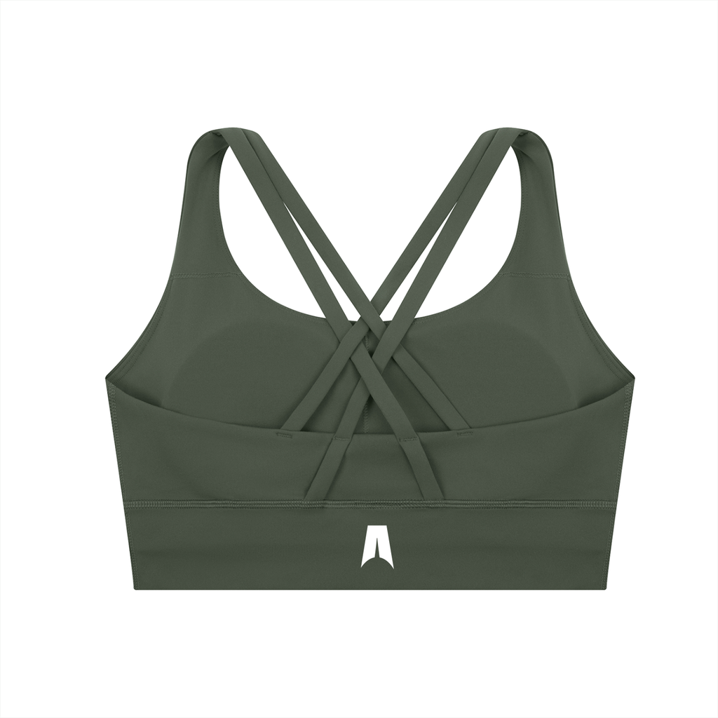 Strappy Criss-Cross Sports Bra for Women - Support Yoga & Gym Activewear - Amenos sports bra