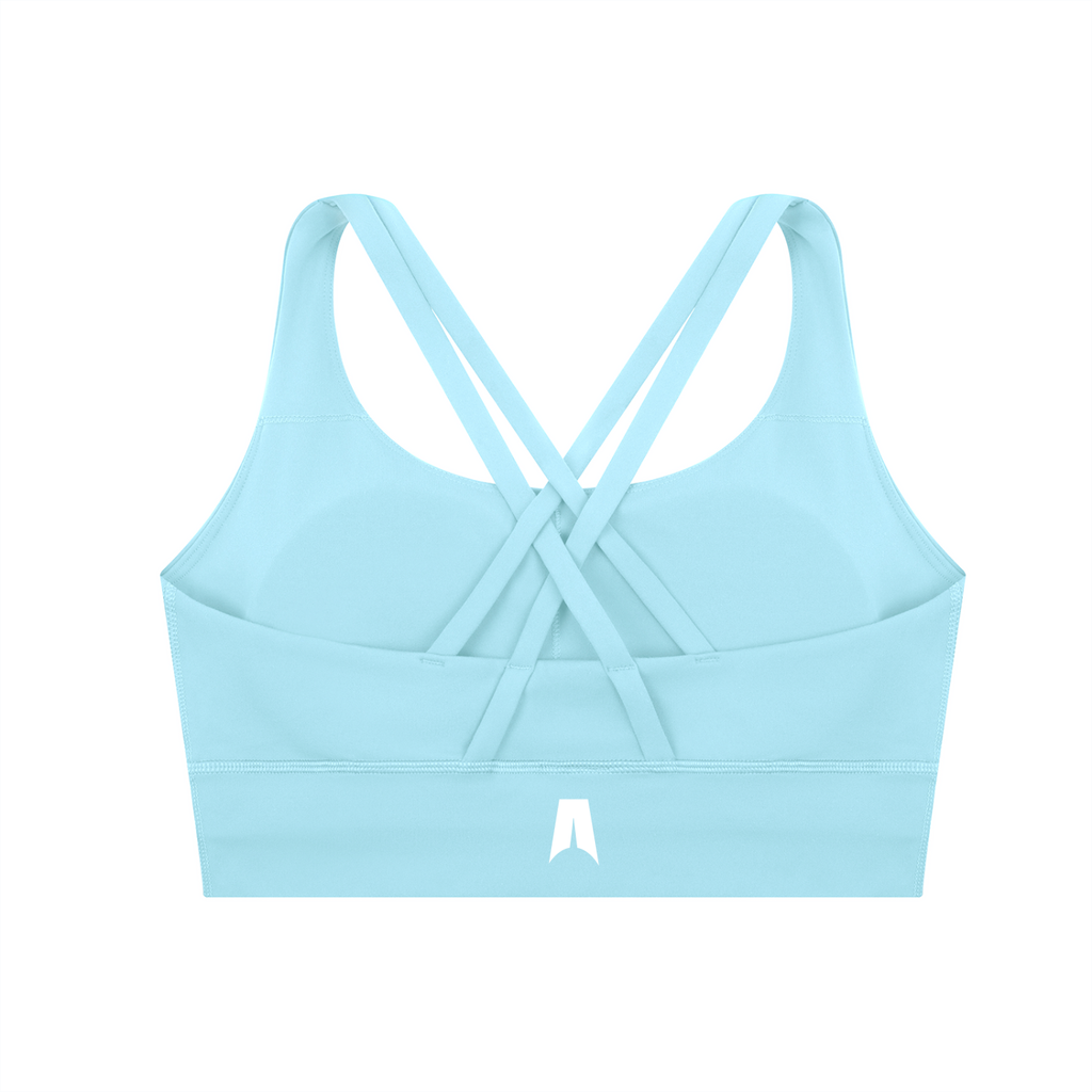 Strappy Criss-Cross Sports Bra for Women - Support Yoga & Gym Activewear - Amenos sports bra
