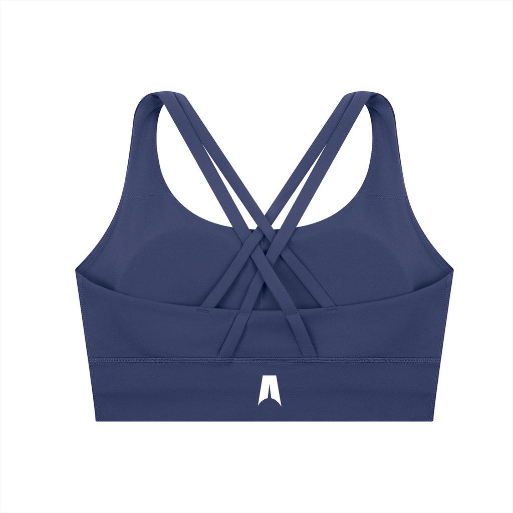 Strappy Criss-Cross Sports Bra for Women - Support Yoga & Gym Activewear - Amenos sports bra
