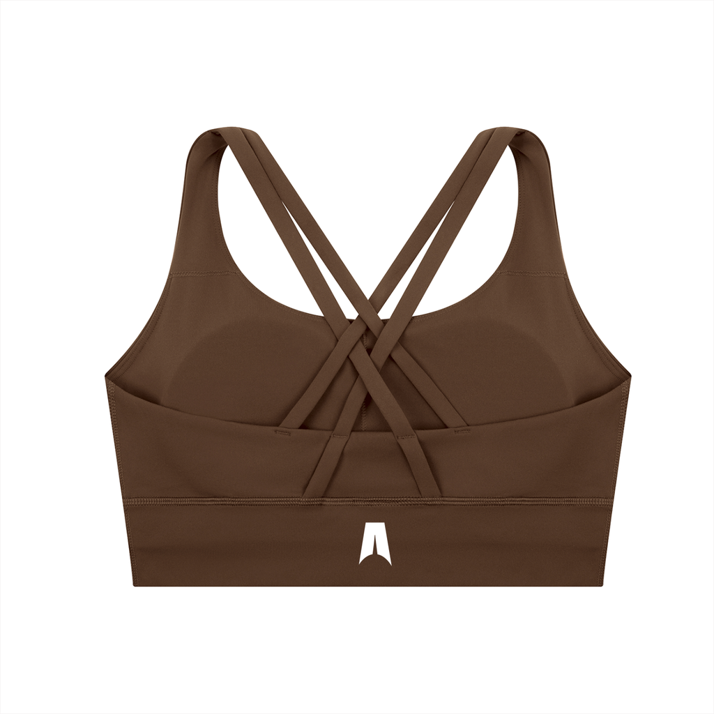 Strappy Criss-Cross Sports Bra for Women - Support Yoga & Gym Activewear - Amenos sports bra