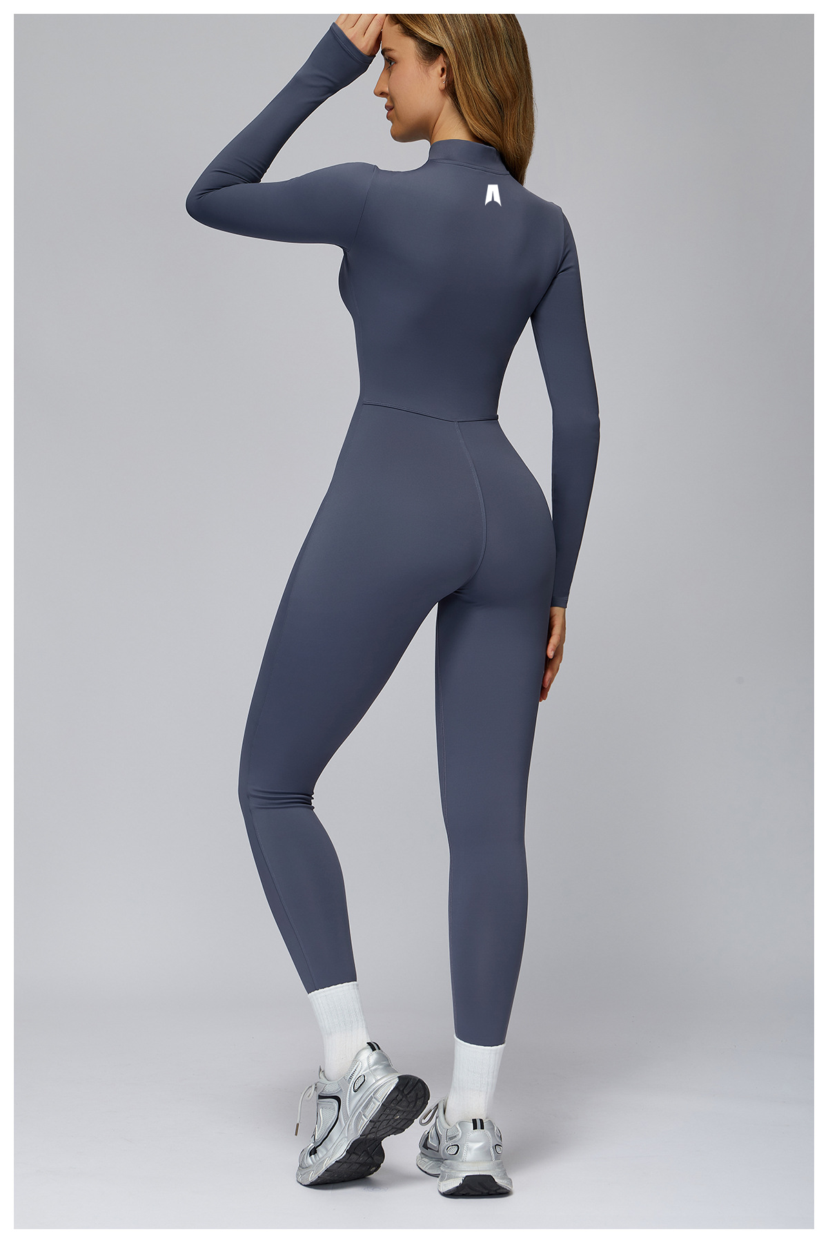 Sculpt Zip Long Sleeve Jumpsuit – Signature Contour One-Piece Activewear