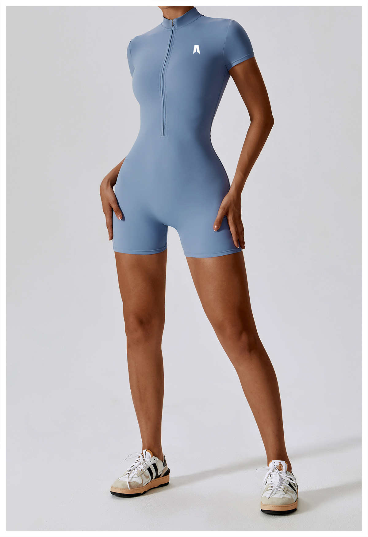Short Sleeve Romper for Women - Casual Summer Jumpsuit Shorts