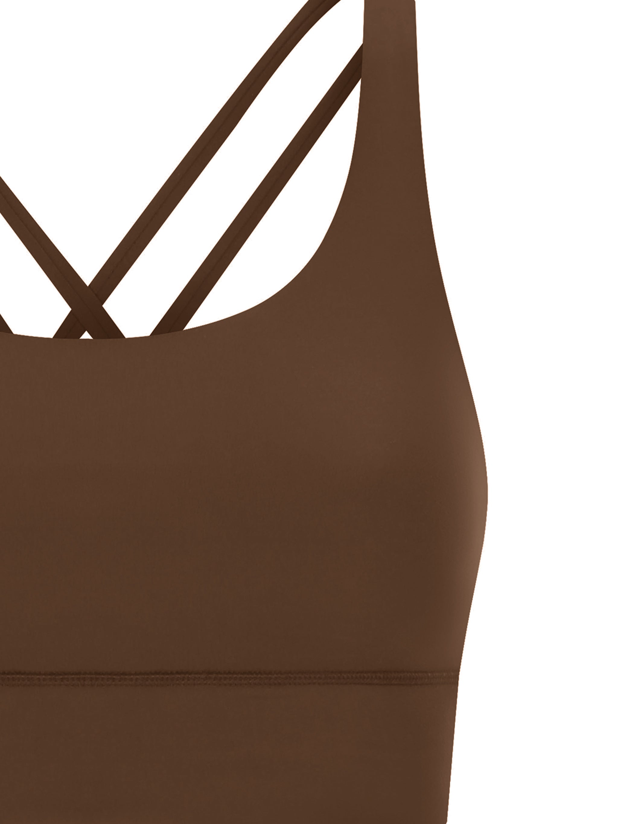 Strappy Criss-Cross Sports Bra for Women - Support Yoga & Gym Activewear - Amenos sports bra