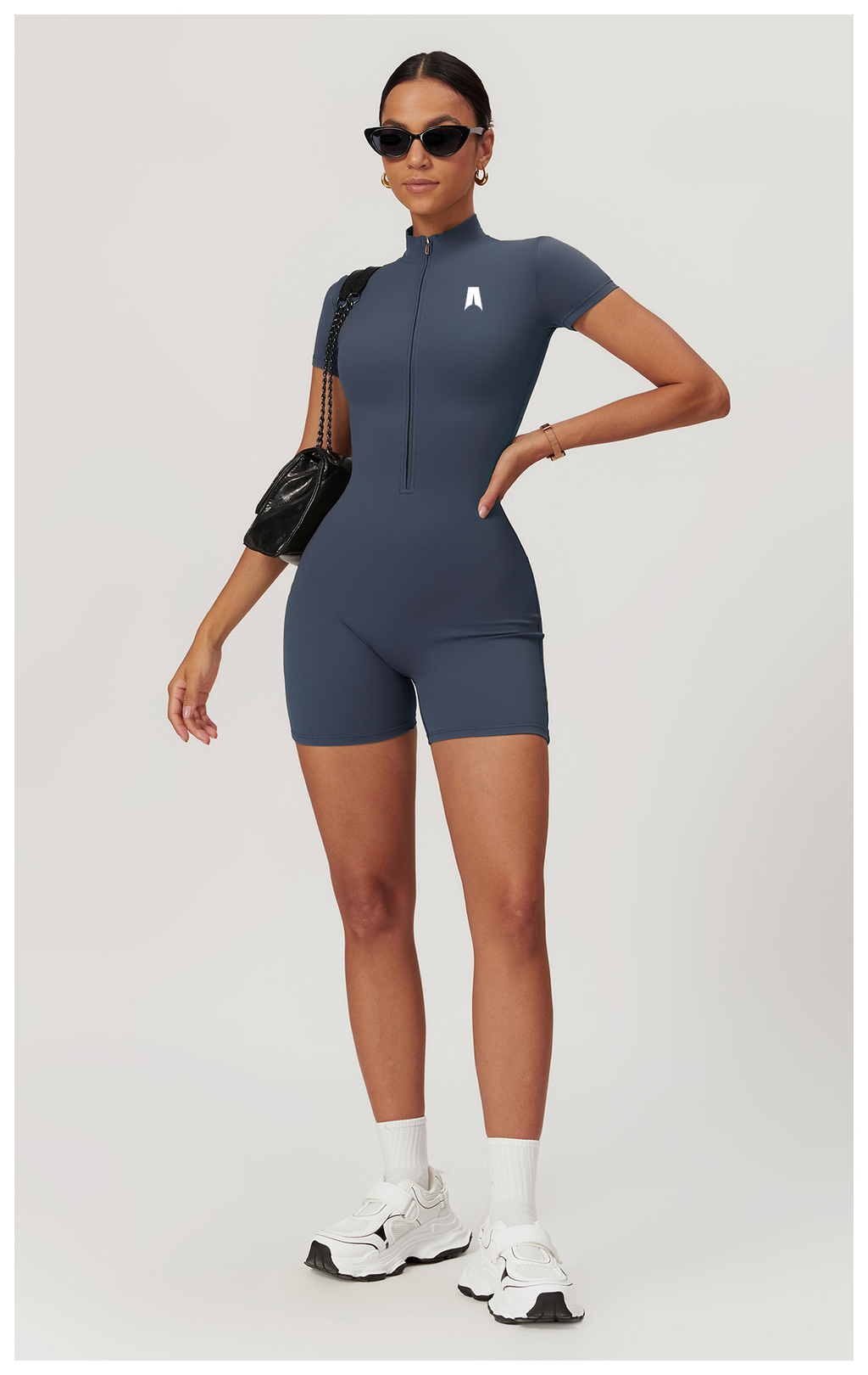 Short Sleeve Romper for Women - Casual Summer Jumpsuit Shorts