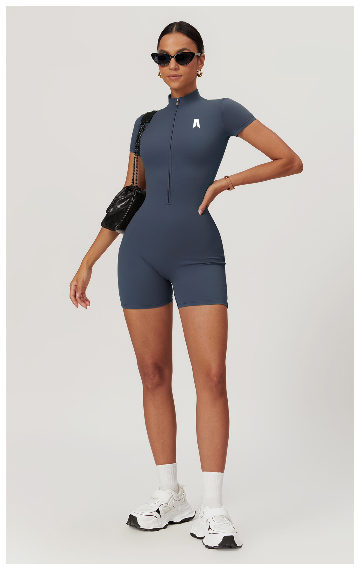 Short Sleeve Romper for Women - Casual Summer Jumpsuit Shorts
