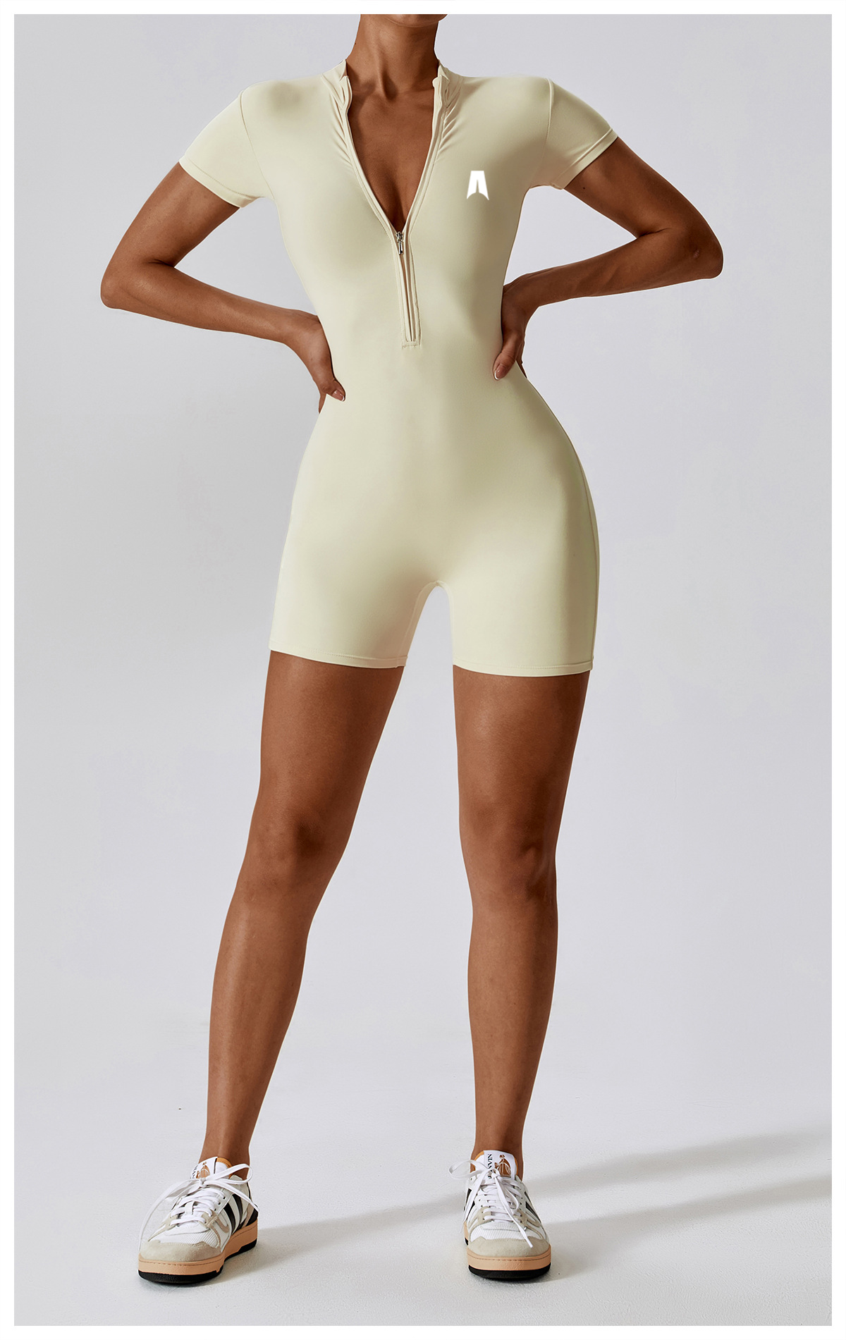 Short Sleeve Romper for Women - Casual Summer Jumpsuit Shorts