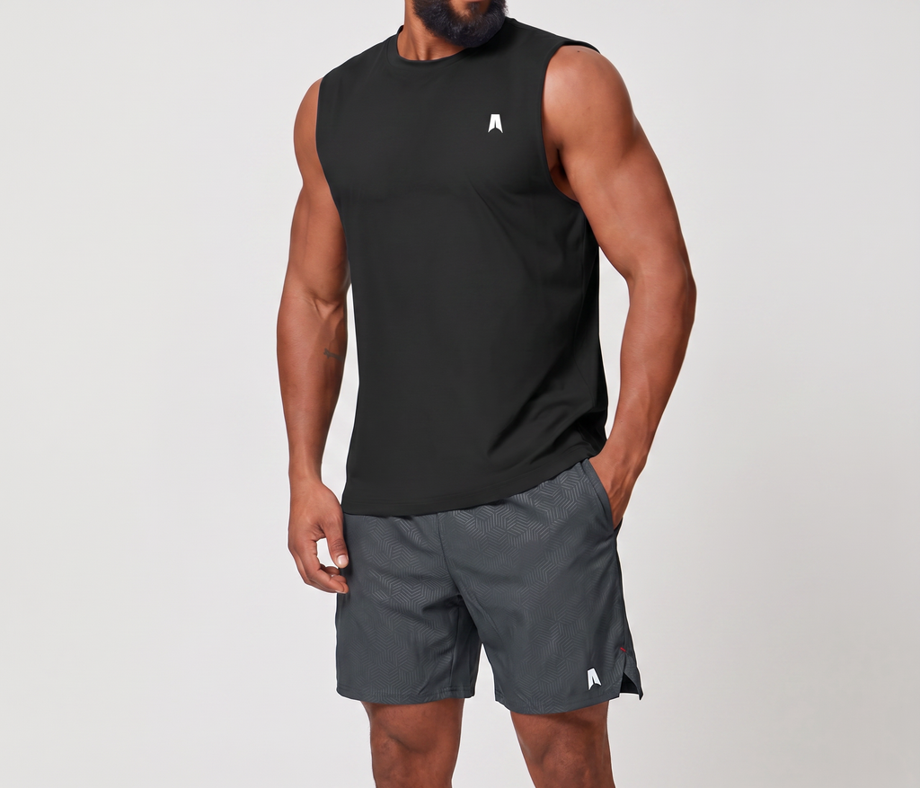 Men's Premium Muscle Fit Tank Top - Breathable Gym Workout Sleeveless Shirt