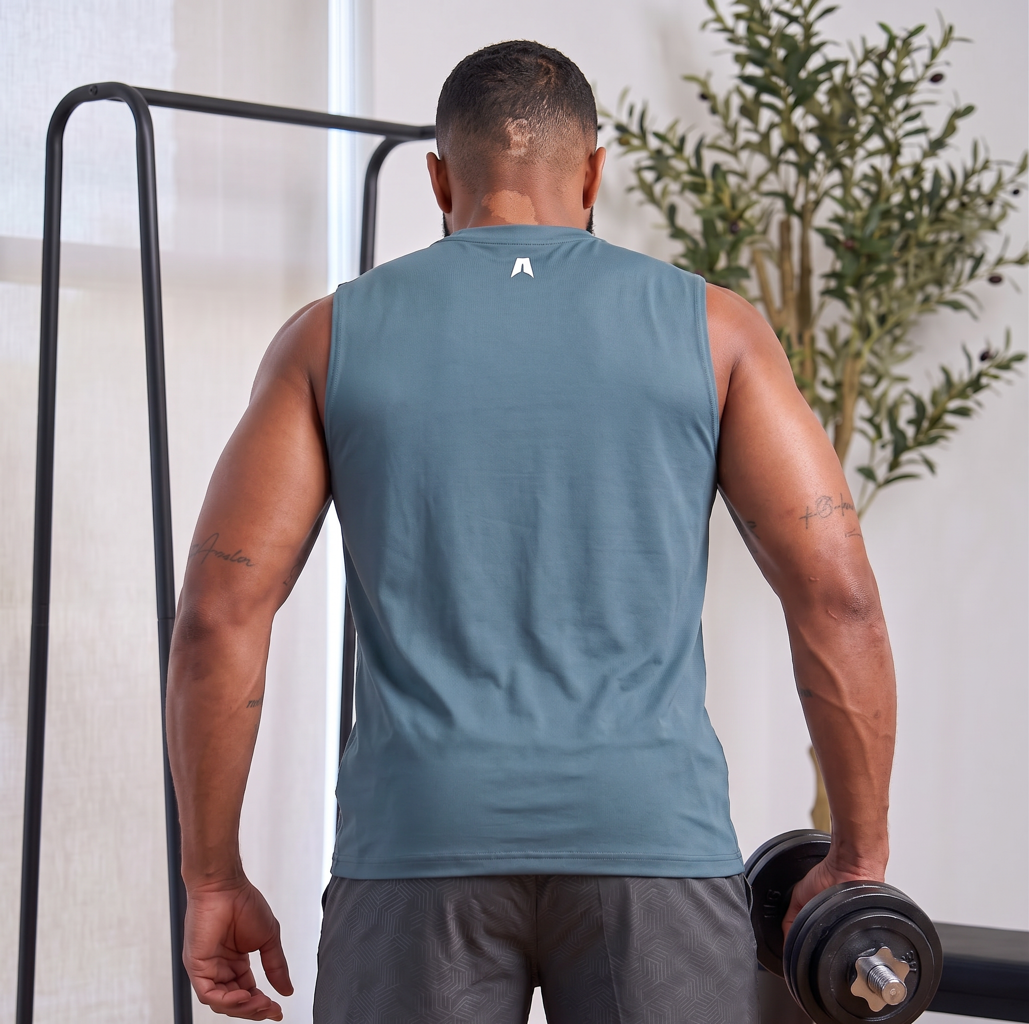 Men's Premium Muscle Fit Tank Top - Breathable Gym Workout Sleeveless Shirt